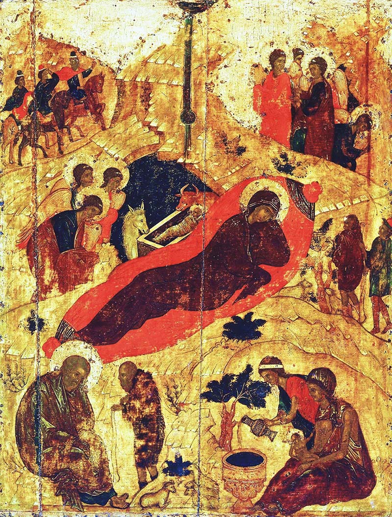 Andrej Rubljov, Kristi födelse (ca 1405)