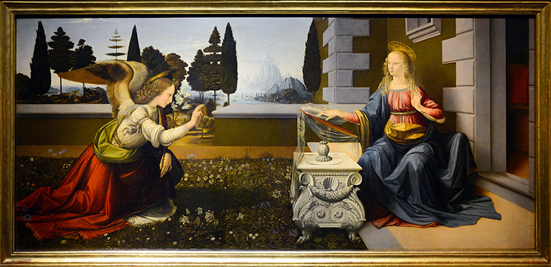 Leonardo da Vinci, Bebådelsen (ca 1472)